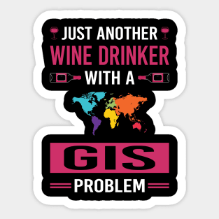 Wine Drinker GIS Sticker